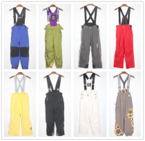 K3 ancient vintage Japanese outdoor mountaineering snow straps ski pants men and women color matching fluorescent thunderbolt waterproof