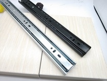 Drawer three-section slide rail keyboard track full-pull three-section rail runner furniture Wallet track 35MM wide