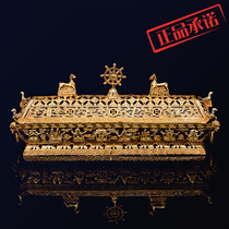 Xin Taiwan Shengfan Bronze Bau Gold Handicraft Incense Stove Buddhist Supplies Buddha Former Tools Lavender Incense Stove Copper Pendulum Pieces