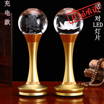Xin Yuantong Buddha charging with lotus lamp home swinging piece Buddha front for lamp water crystal lamp Buddha lamp long Ming lamp