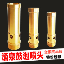 Yongquan new 4 minutes 6 points bubbling water fancy copper nozzle spray water landscape pool courtyard 1 inch fountain water column