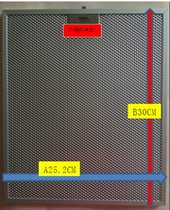 Faber FB 25 2 * 30CM single buckle range hood filter Special Price ()