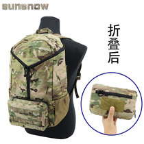 (Solar snow) portable folding backpack hand Roll up bag easy tactical backpack
