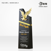 Metal trophy new custom-made Creative Awards annual meeting glass crystal Medal Company excellent team staff