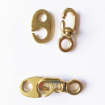 Marine flag hook pulley block International signal flag hanging buckle copper flag hook anti-rust pulley hook copper snap ring IMPA371581