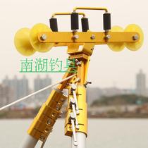 3 Sections 3 6 m positioning fishing long pole aluminum alloy thick gantry bracket fishing rod gantry gun rod