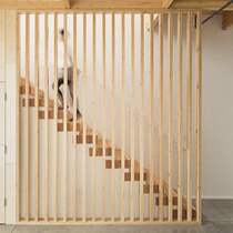 Tuoya new Chinese style simple partition living room household entrance stairs Zen entrance hollow free hole solid wood screen