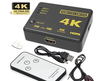 HDMI switcher 4K * 2K 3-in 1-out HD video switcher converter with remote control