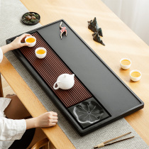 Natural Ugin Stone Bakelite Tea Tray Home Simple Kung Fu Tea Set Draining Stone Tea Table Tea Tray Tea Sea Set