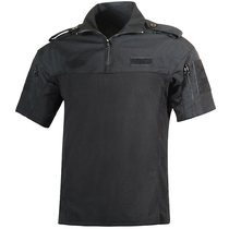 Summer Speed Dry Short Sleeves T-shirt Outdoor Duty Workwear Suit Men Black Instructors Tactical T-shirt Combat Training Clothing