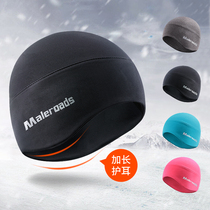 Autumn and winter windproof warm outdoor sports hat marathon riding Ski quick-dry men and womens fleece hat running hat
