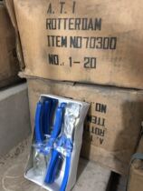 Export stock 180MM BLUE handle OBLIQUE mouth PLIERS