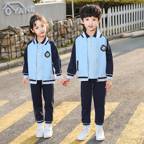 Kindergarten garden clothes spring summer and autumn four sets of men and women children cotton sports college style class uniforms