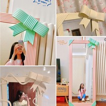 Pink Mirror Diy Decorative Material Self-Adhesive Shaped Frame Decoration Strip Pure Hand-wrapped in Girls