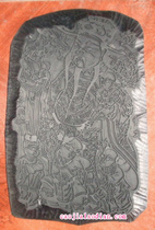 Custom-made) Zhuxian Town Woodcut New Year pictures) Five-son Dengke ink line engraving) Single-sided line version