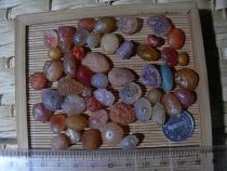 Selected ring face Gobi agate flower eye candy agate raw stone wishing bottle a pile of stone 86 yuan