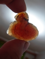 Gobi agate raw stone shape agate carving material sugar heart agate original stone pendant-money bag