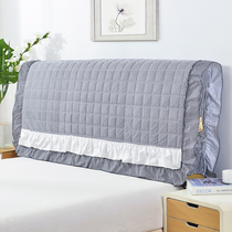 Korean version of the headboard cover series Fabric cotton padded headboard cover plus cotton headboard protective cover Leather bed dust cover