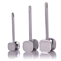 Double-sided stainless steel loose meat hammer Kitchen household steak hammer tender meat tendon breaker tool Commercial beating artifact