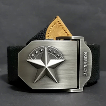 Belt Mens nylon canvas belt tide sports outdoor military fans Metal buckle Casual tooling Tactical training pants