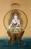 Knot Edge Custom Portrait Imaginary empty hidden Bodhisattva portrait hanging painting Donka Vanity Air hidden Bodhisattva painting photographic paper bifacial plastic packaging