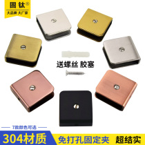 304 stainless steel glass clip no hole fixing clip glass laminate clip glass holder black rose gold glass clip