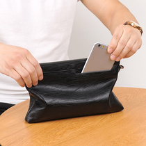 About Korean version of the atmospheric girl trend personality black portable large mens clutch wedding bag