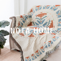 Nordic ins Wind sofa blanket full cover sofa towel cover living room single double sofa cover cover with back towel thickened