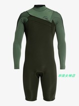 quiksilevr surf cold suit wetsuit wet coat warm long sleeve half-length with 4 colors male 2mm