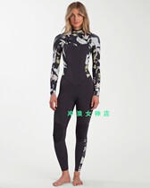Billbong 4 3mm whole body surf cold clothing wet suit diving suit snorkeling kite surfing warm Cold Girl