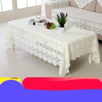 Cabinet tablecloth head white gauze European bed tail desktop mesh gauze knitted round Joker household rectangular electricity