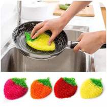 Korean acrylic strawberry dish towel non-stained oil dishwashing cloth cleaning cloth kitchen brush pot cleaning Special