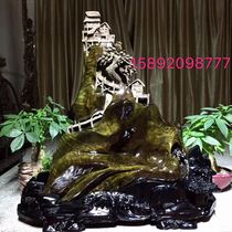 Jin Sinan wood carving small leaves of Jinshinan paradise ornaments Ebony animal crafts figure shady wood root carving