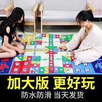 Flying chess carpet oversized pad type two-in-one board game Monopoly large parent-child Game childrens educational toys
