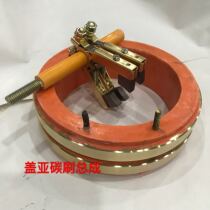 2-Ring 2-way conductive ring collector slip ring slip ring copper ring inner diameter 100 outer diameter 135 high 38MM Herringer copper brush holder