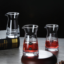 Thickened scale wine splitter hotel household liquor set wine measuring glass wine red wine bottle 6 packs