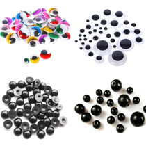 Non-woven creative handmade DIY black eyes stick activities eyeball kindergarten parent-child beauty material combination bag