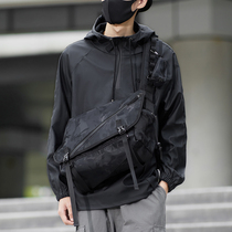 Skew Satchel Male Tide Tooling Function Large Capacity Inclined Cross Single Shoulder Bag Satchel Backpack Men Postman Bag Computer Bag