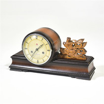 Three or five brand alarm clock decoration mechanical clockwork table clock Old object collection Western nostalgic retro photography road