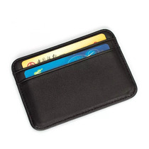 Foreign trade ultra-thin lambskin small card bag leather double-sided card bag open men and womens horizontal credit card set Spring Festival Special