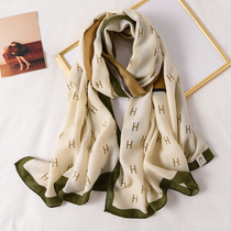 2021 cotton linen scarf female Korean autumn and winter style shawl Joker silk scarf warm scarf ins tide