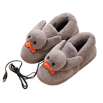 Winter artifact warm feet warm slippers electric heating shoes electric heating shoes charging women can walk heating shoes warm shoes