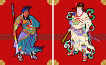 Customized New Year pictures tile portraits hanging portraits Zhao Zilong