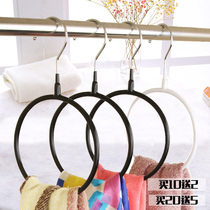 Single Circle scarf rack hanging ring hook towel rack storage bath towel tie belt scarf hanging display