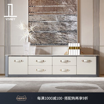 Methodist style light luxury marble TV cabinet living room modern simple wall storage floor cabinet furniture new C3