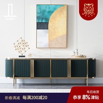 Wei Shili American Luxury Solid Wood TV Cabinet Home Modern Living Room Low Cabinet Floor Cabinet Storage Locker Furniture A2