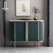 Wei Poetry Light Extravagant American Marble Side Cabinet Living-room Modern Leaning Wall Double Door Cabinet Containing lockers Xuanguan Terra A2