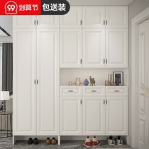 Shoe cabinet home door large capacity porch cabinet integrated against the wall Hall Cabinet modern simple multi-function entrance shoe cabinet