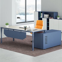 Simple modern office furniture boss desk manager supervisor desk large desk single computer desk chair combination
