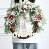 Christmas decoration wreath rattan encryption package holiday window door vine wreath Christmas decorations